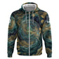 Egyptian Hapi Hoodie God of the Nile Ankh Symbol Lotus Flowers and Sacred River Energy
