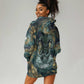 Egyptian Hapi Hoodie Dress God of the Nile Ankh Symbol Lotus Flowers and Sacred River Energy