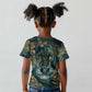 Egyptian Hapi Kid T shirt God of the Nile Ankh Symbol Lotus Flowers and Sacred River Energy