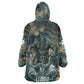 Egyptian Hapi Kid Wearable Blanket Hoodie God of the Nile Ankh Symbol Lotus Flowers and Sacred River Energy
