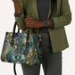 Egyptian Hapi Leather Bag God of the Nile Ankh Symbol Lotus Flowers and Sacred River Energy
