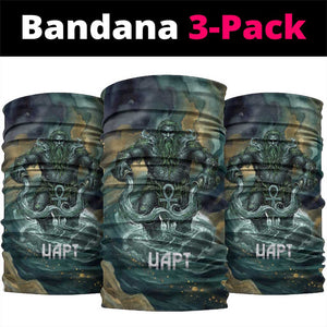 Egyptian Hapi Neck Gaiter God of the Nile Ankh Symbol Lotus Flowers and Sacred River Energy