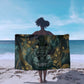 Egyptian Hapi Sarong God of the Nile Ankh Symbol Lotus Flowers and Sacred River Energy