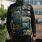 Egyptian Hapi Sleeveless Puffer Jacket God of the Nile Ankh Symbol Lotus Flowers and Sacred River Energy
