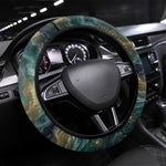 Egyptian Hapi Steering Wheel Cover God of the Nile Ankh Symbol Lotus Flowers and Sacred River Energy
