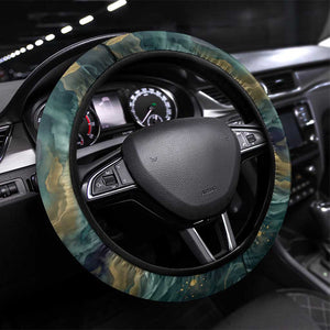 Egyptian Hapi Steering Wheel Cover God of the Nile Ankh Symbol Lotus Flowers and Sacred River Energy