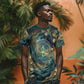 Egyptian Hapi T shirt God of the Nile Ankh Symbol Lotus Flowers and Sacred River Energy