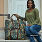 Egyptian Hapi Travel Bag God of the Nile Ankh Symbol Lotus Flowers and Sacred River Energy