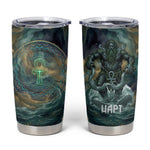 Egyptian Hapi Tumbler Cup God of the Nile Ankh Symbol Lotus Flowers and Sacred River Energy