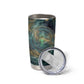Egyptian Hapi Tumbler Cup God of the Nile Ankh Symbol Lotus Flowers and Sacred River Energy