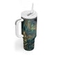 Egyptian Hapi Tumbler With Handle God of the Nile Ankh Symbol Lotus Flowers and Sacred River Energy