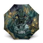 Egyptian Hapi Umbrella God of the Nile Ankh Symbol Lotus Flowers and Sacred River Energy