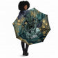 Egyptian Hapi Umbrella God of the Nile Ankh Symbol Lotus Flowers and Sacred River Energy