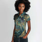 Egyptian Hapi Women Polo Shirt God of the Nile Ankh Symbol Lotus Flowers and Sacred River Energy