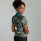 Egyptian Hapi Women Polo Shirt God of the Nile Ankh Symbol Lotus Flowers and Sacred River Energy