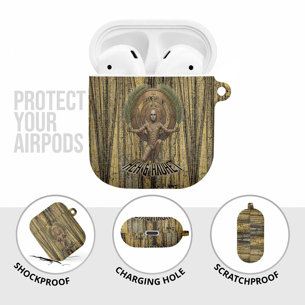Heh and Hauhet Egyptian AirPods Case Timeless Gods Design Infinity Serpent and Divine Balance Ancient