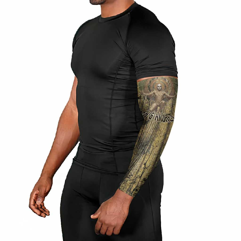 Heh and Hauhet Egyptian Arm Sleeves Timeless Gods Design Infinity Serpent and Divine Balance Ancient