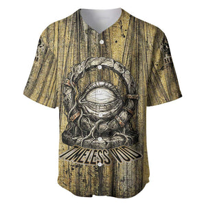 Heh and Hauhet Egyptian Baseball Jersey Timeless Gods Design Infinity Serpent and Divine Balance Ancient