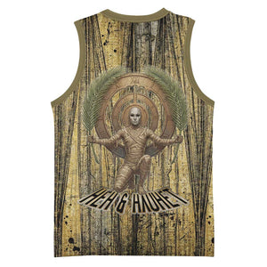 Heh and Hauhet Egyptian Basketball Jersey Timeless Gods Design Infinity Serpent and Divine Balance Ancient