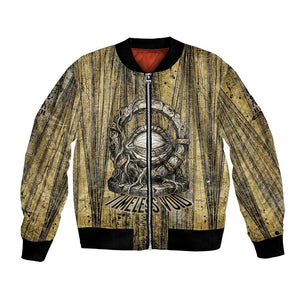 Heh and Hauhet Egyptian Bomber Jacket Timeless Gods Design Infinity Serpent and Divine Balance Ancient