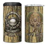 Heh and Hauhet Egyptian 4 in 1 Can Cooler Tumbler Timeless Gods Design Infinity Serpent and Divine Balance Ancient