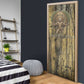 Heh and Hauhet Egyptian Door Cover Timeless Gods Design Infinity Serpent and Divine Balance Ancient