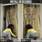 Heh and Hauhet Egyptian Door Cover Timeless Gods Design Infinity Serpent and Divine Balance Ancient