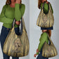 Heh and Hauhet Egyptian Grocery Bag Timeless Gods Design Infinity Serpent and Divine Balance Ancient