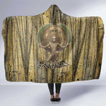 Heh and Hauhet Egyptian Hooded Blanket Timeless Gods Design Infinity Serpent and Divine Balance Ancient