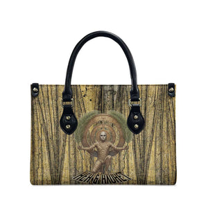 Heh and Hauhet Egyptian Leather Bag Timeless Gods Design Infinity Serpent and Divine Balance Ancient