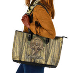 Heh and Hauhet Egyptian Leather Tote Bag Timeless Gods Design Infinity Serpent and Divine Balance Ancient