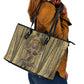 Heh and Hauhet Egyptian Leather Tote Bag Timeless Gods Design Infinity Serpent and Divine Balance Ancient