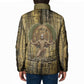 Heh and Hauhet Egyptian Padded Jacket Timeless Gods Design Infinity Serpent and Divine Balance Ancient