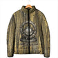 Heh and Hauhet Egyptian Padded Jacket Timeless Gods Design Infinity Serpent and Divine Balance Ancient
