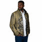 Heh and Hauhet Egyptian Padded Jacket Timeless Gods Design Infinity Serpent and Divine Balance Ancient