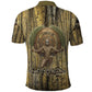 Heh and Hauhet Egyptian Polo Shirt Timeless Gods Design Infinity Serpent and Divine Balance Ancient