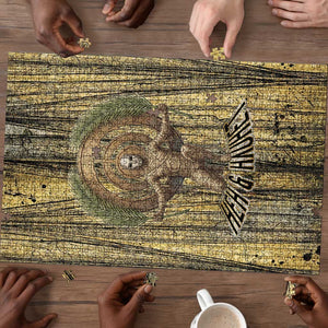 Heh and Hauhet Egyptian Puzzle Timeless Gods Design Infinity Serpent and Divine Balance Ancient