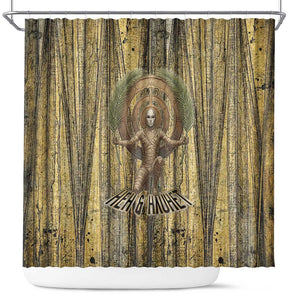 Heh and Hauhet Egyptian Shower Curtain Timeless Gods Design Infinity Serpent and Divine Balance Ancient