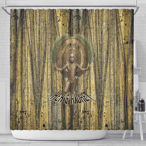 Heh and Hauhet Egyptian Shower Curtain Timeless Gods Design Infinity Serpent and Divine Balance Ancient