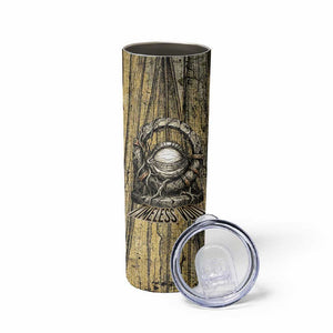 Heh and Hauhet Egyptian Skinny Tumbler Timeless Gods Design Infinity Serpent and Divine Balance Ancient