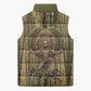 Heh and Hauhet Egyptian Sleeveless Puffer Jacket Timeless Gods Design Infinity Serpent and Divine Balance Ancient