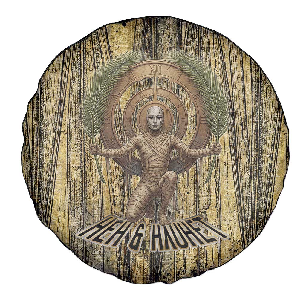 Heh and Hauhet Egyptian Spare Tire Cover Timeless Gods Design Infinity Serpent and Divine Balance Ancient