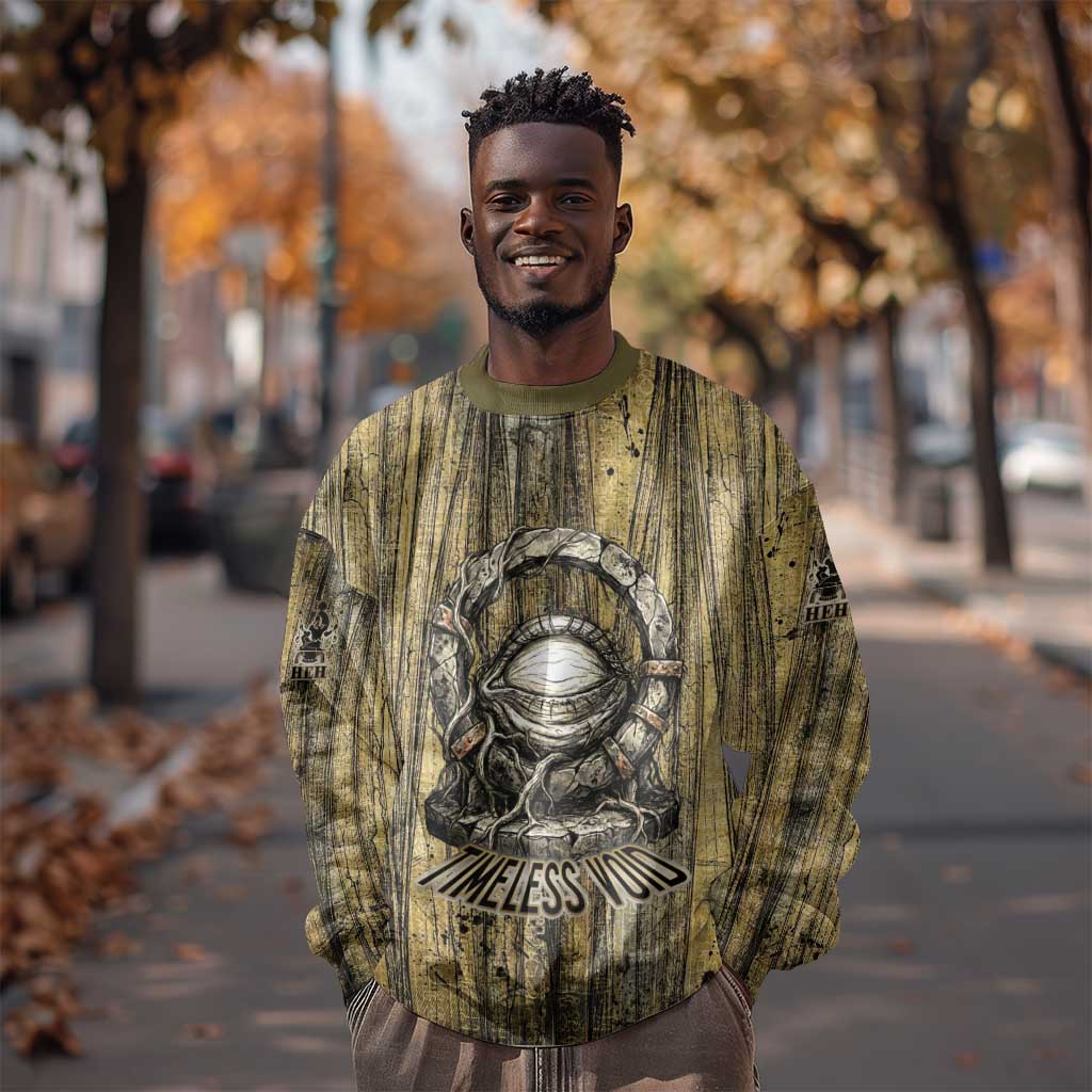 Heh and Hauhet Egyptian Sweatshirt Timeless Gods Design Infinity Serpent and Divine Balance Ancient