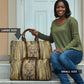 Heh and Hauhet Egyptian Travel Bag Timeless Gods Design Infinity Serpent and Divine Balance Ancient