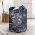 Egyptian Heh and Hauhet Laundry Basket Serpent Duo Design Cosmic Infinity and Eternal Balance Motif