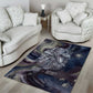 Egyptian Heh and Hauhet Area Rug Serpent Duo Design Cosmic Infinity and Eternal Balance Motif