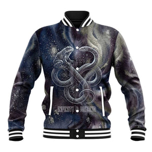 Egyptian Heh and Hauhet Baseball Jacket Serpent Duo Design Cosmic Infinity and Eternal Balance Motif