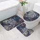 Egyptian Heh and Hauhet Bathroom Set Serpent Duo Design Cosmic Infinity and Eternal Balance Motif