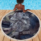 Egyptian Heh and Hauhet Beach Blanket Serpent Duo Design Cosmic Infinity and Eternal Balance Motif