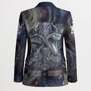 Egyptian Heh and Hauhet Blazer Serpent Duo Design Cosmic Infinity and Eternal Balance Motif